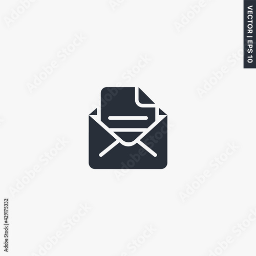 Mail, premium quality flat icon