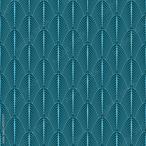 geometric pattern with geometric shapes, rhombus, triangles. That square design has the ability to be repeated without visible seams. Seamless background. Aqua colors
