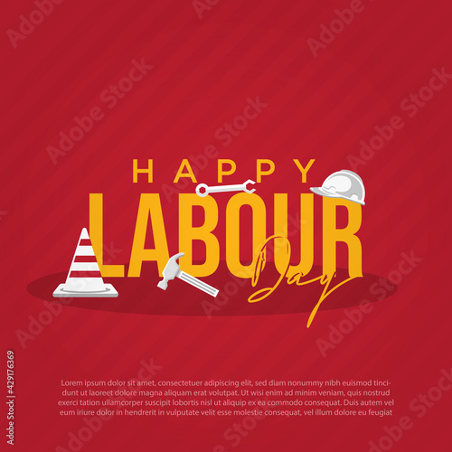 Happy Labor Day banner. Design templates. Vector illustration