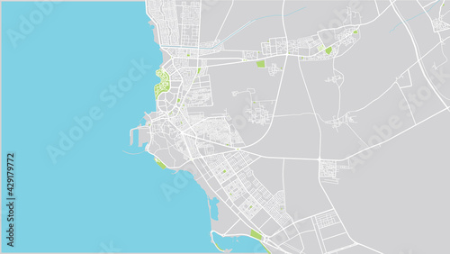 Urban vector city map of Jazan, Saudi Arabia, Middle East photo