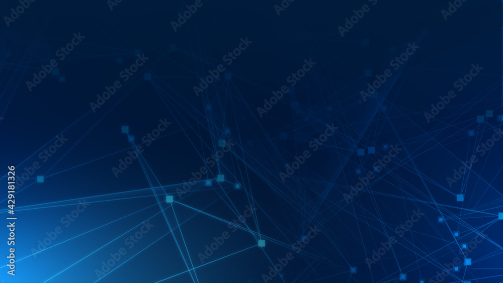 Abstract blue polygon tech network with connect technology background. Abstract dots and lines texture background. 3d rendering. Abstract blue polygon tech network with connect technology background. Abstract dots and lines texture background. 3d rendering.