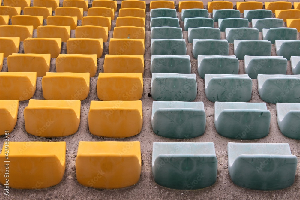 empty seats in a stadium empty seats in a stadium