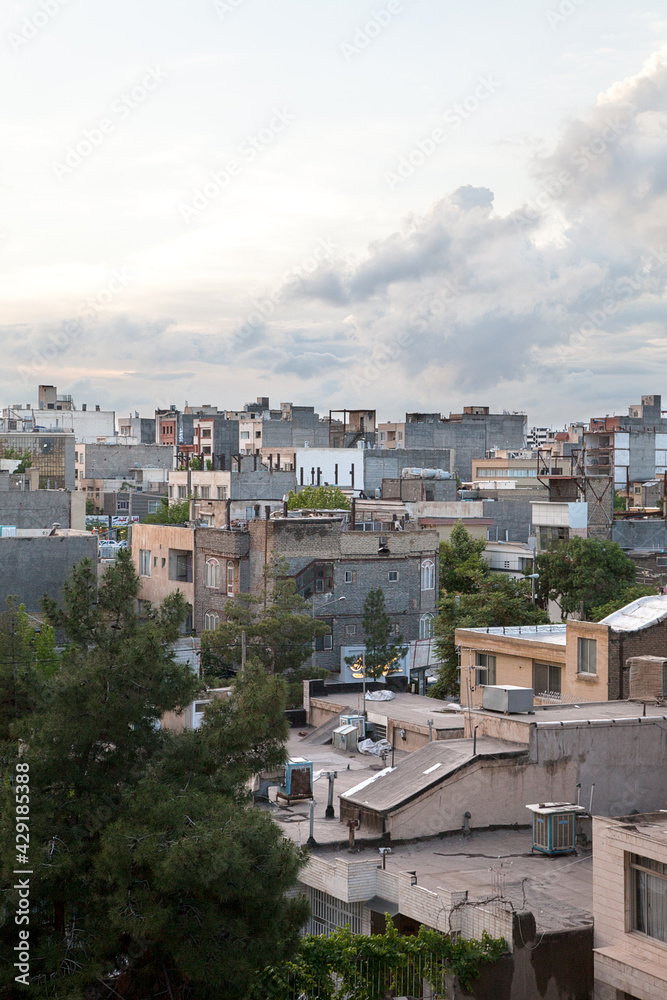 Die Stadtlandschaft am Abend, Mashhad Urban, Iran