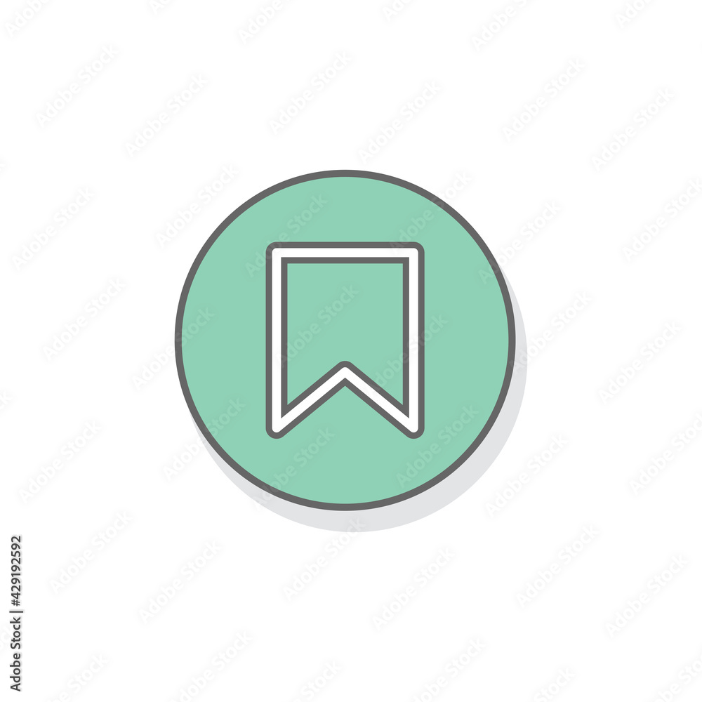 Green save icon isolated on white background. Bookmark symbol modern, simple, vector, icon for website design, mobile app, ui. Vector Illustration Green save icon isolated on white background. Bookmark symbol modern, simple, vector, icon for website design, mobile app, ui. Vector Illustration