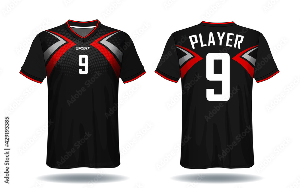 Soccer jersey template.sport t-shirt design.	