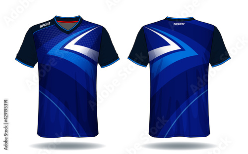 Soccer jersey template.sport t-shirt design.	