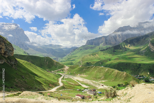 landscape with mountains