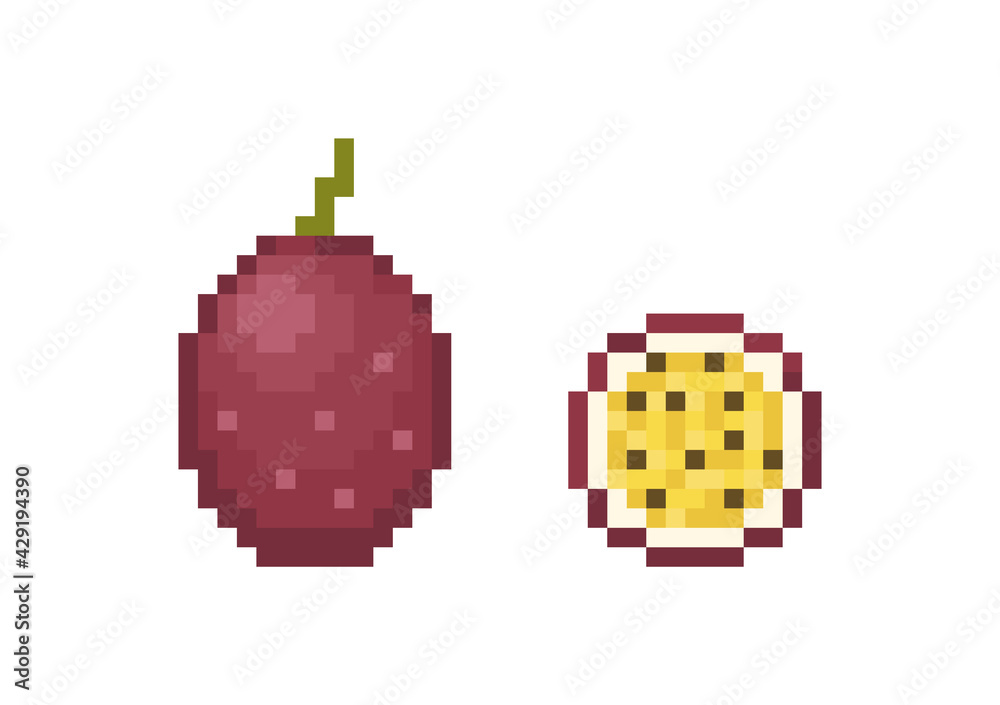 Fruit Pixel Art Graphic by Chanthimanartwork · Creative Fabrica