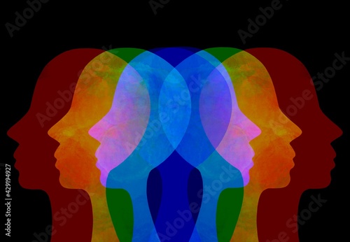 Disegno grafico arcobaleno uguaglianza, diversità. Questioni sociali 