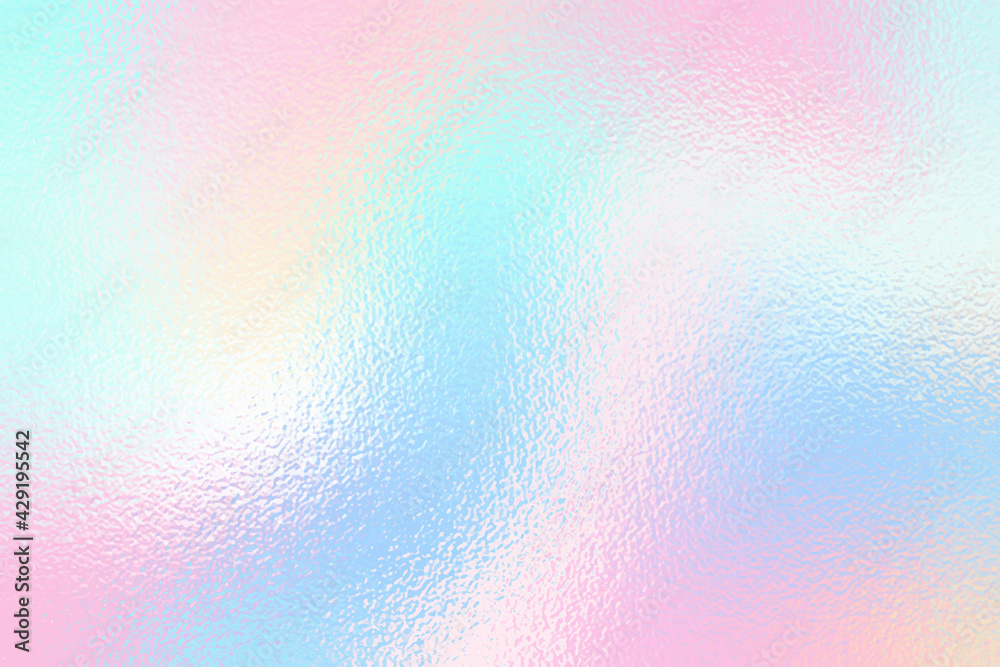 Soft texture foil. Background in pastel color. Iridescent gradient