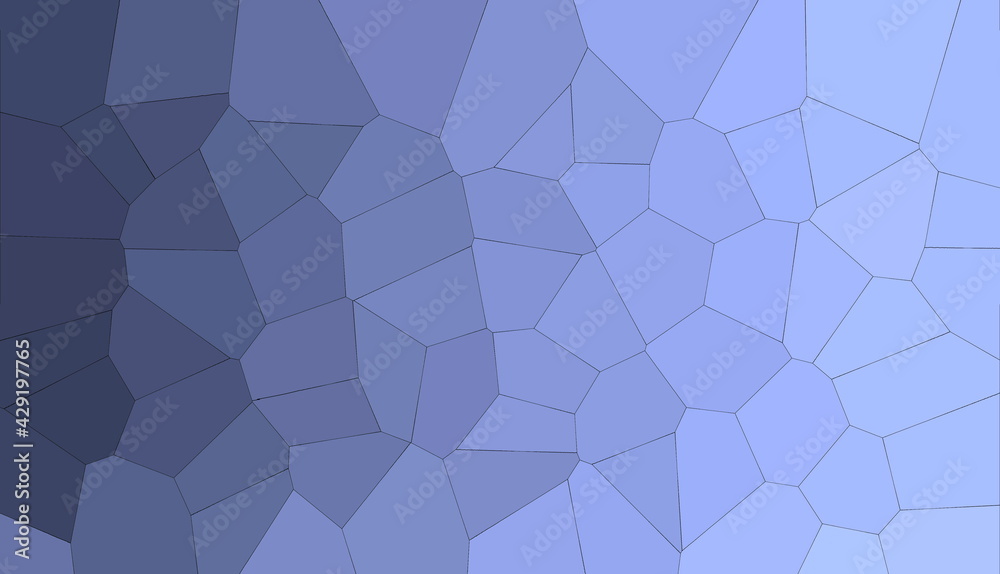 Illustration in the style of stained glass or broken glass
