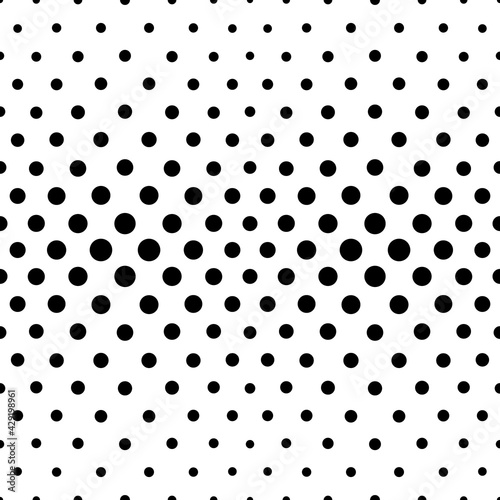 Halftone dot. Gradient fade noise. Background dots. Seamless pattern. Point texture. Overlay effect patern. Gradation opacity transition. Half tone polka design. Faded prints. Pop art border. Vector