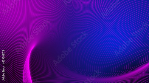 Abstract neon glowing lines, magic energy space light concept, abstract background.
