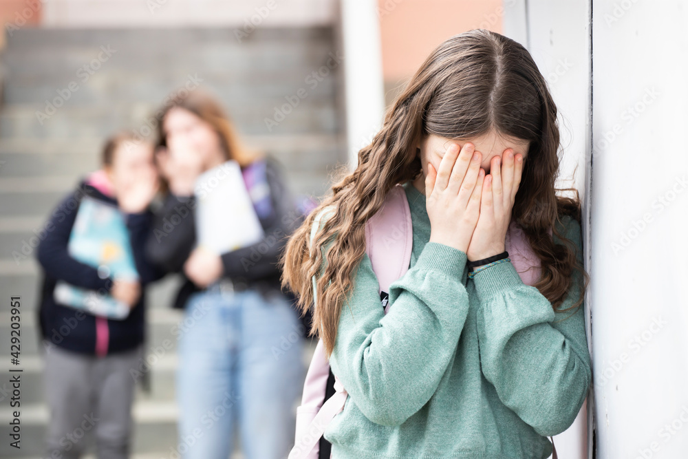 Fototapeta premium Bullied child at the school.