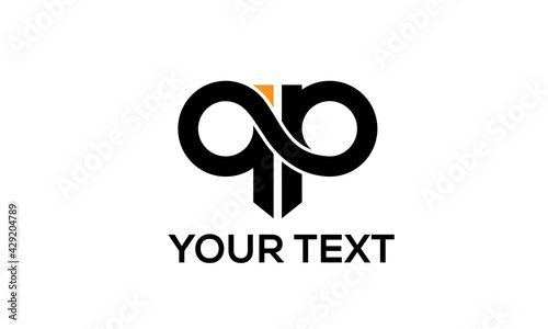 Letter QP creative logo design vector	