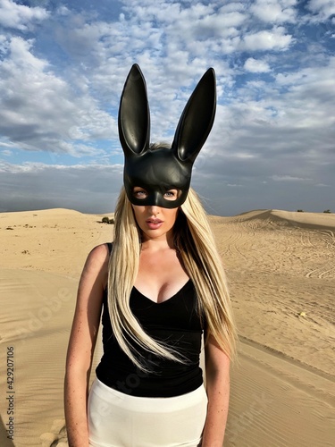 person in the desert