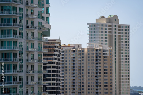 Highrise condominiums in Miami