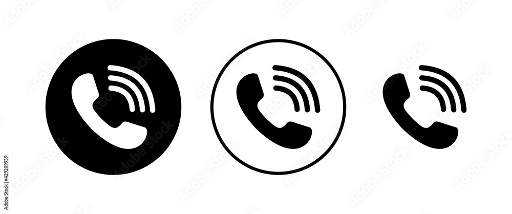 Call icons set. Phone icon vector. mobile phone. telephone icon Call icons set. Phone icon vector. mobile phone. telephone icon