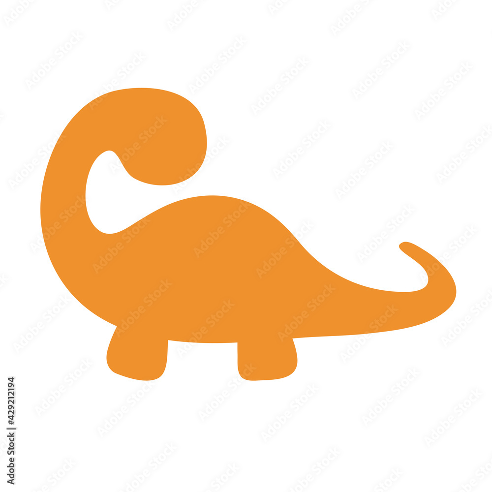 Blank baby dinosaur silhouette for add cute text for kids. Isolated on background. Blank baby dinosaur silhouette for add cute text for kids. Isolated on background.