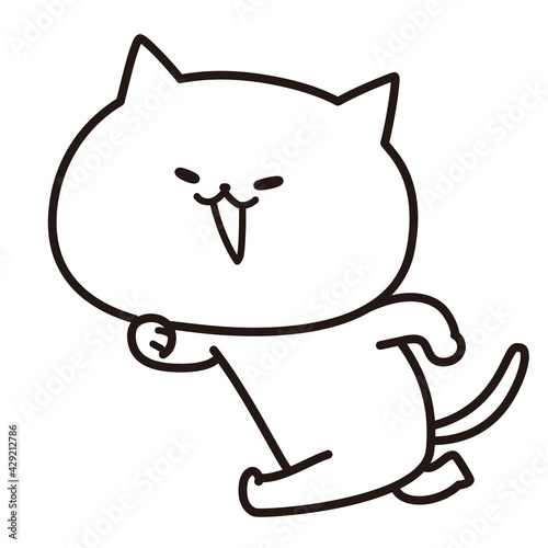 Quadro su tela 加工ok　ねこ素材No.15 ダッシュ