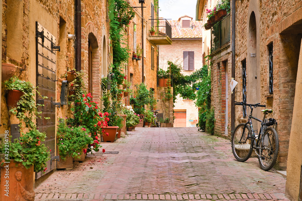 Fototapeta View of Pienza, Siena, Tuscany, Italy