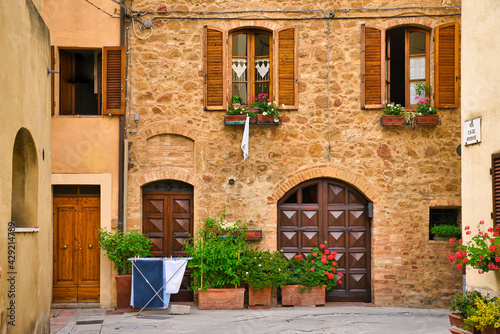 View of Pienza, Siena, Tuscany, Italy