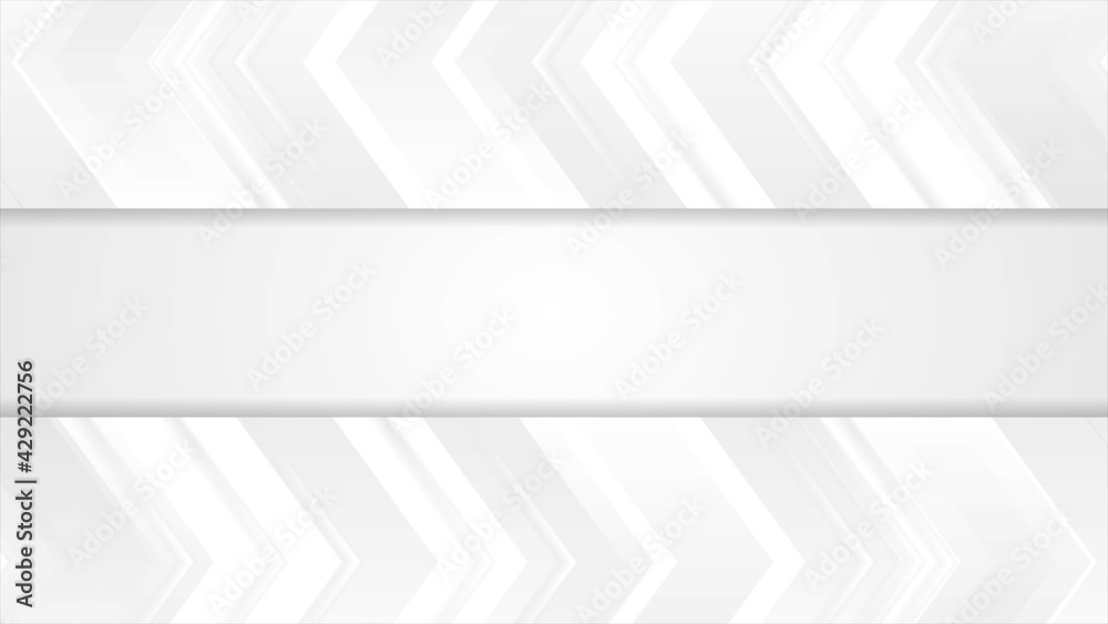 Fototapeta premium Grey tech abstract corporate arrows background