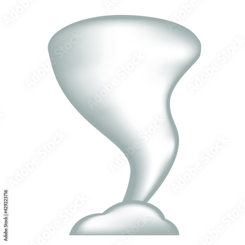 Tornado Sign Emoji Icon Illustration. Weather Vector Symbol Emoticon Design Symbol Vector.
