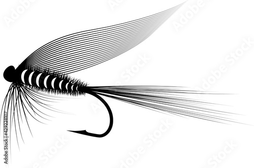 dry fly silhouette - fishing lure