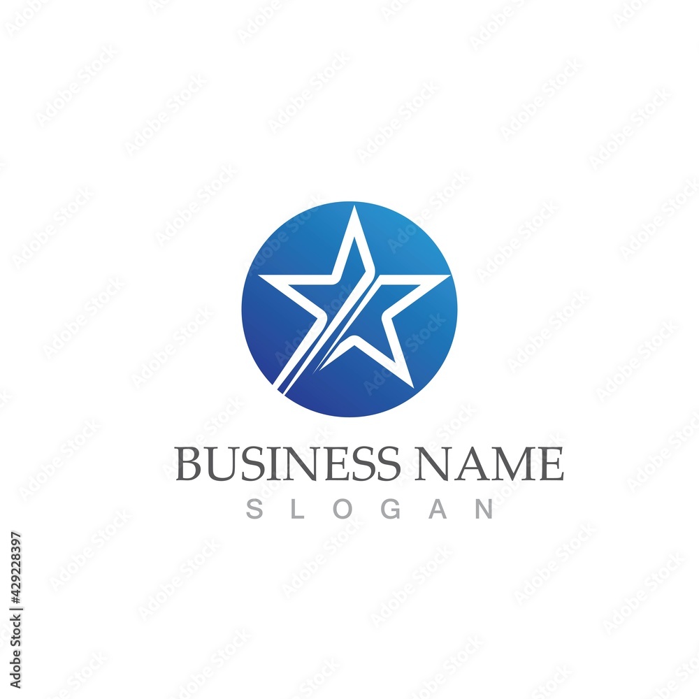 Fototapeta premium Star icon Template