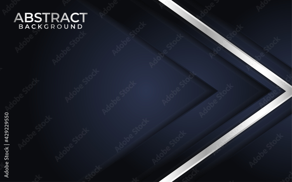 Abstract Navy background with silver line decoration. Abstract Navy background with silver line decoration.