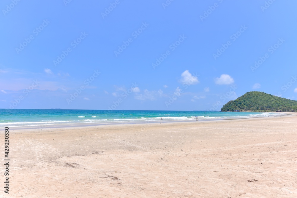 Tranquil Scenery of Thung Wua Laen Beach in Chumphon Province