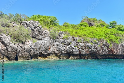 Lush Green Island of Koh Thalu in Chumphon, Thailand