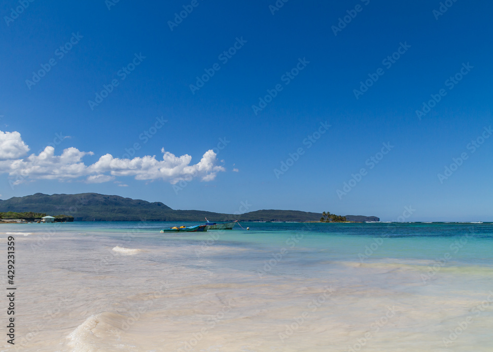 beach with sky in Las Galeras 