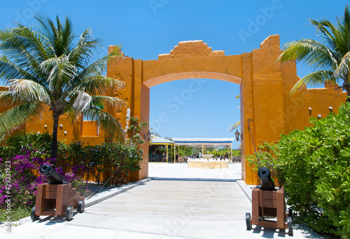 Half Moon Cay Island Tourist Village Entrance