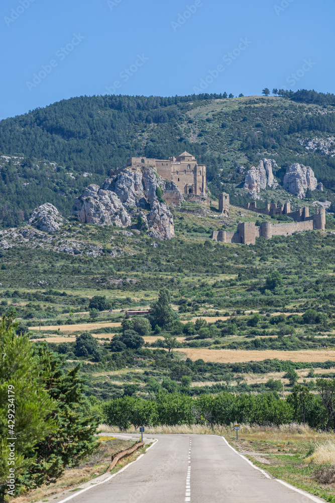 Castle of Loarre on Hill, Spain