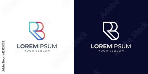 Monogram RB logo design inspiration. B R . RB logo