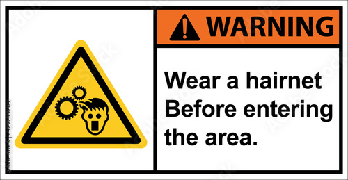 Free Download Please Wear a hairnet.,Please wear protective clothing.,Warning sign - GFXLoad