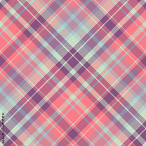 Wallpaper Mural Seamless pattern in evening colors for plaid, fabric, textile, clothes, tablecloth and other things. Vector image. 2 Torontodigital.ca