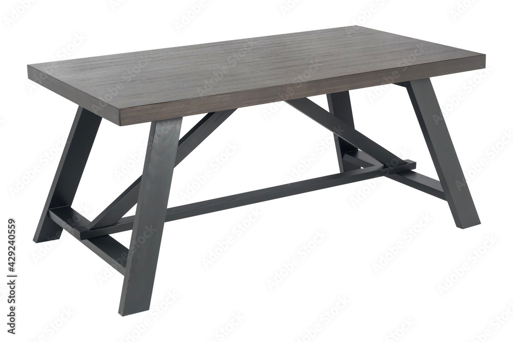 Black wooden table furniture insulated