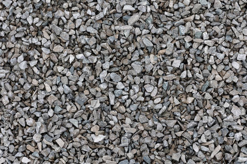 Crushed granite gravel background texture