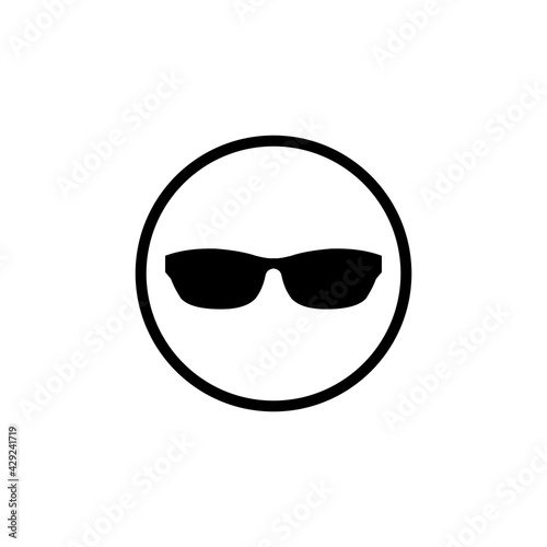 Glasses Icon for Graphic Design Projects. Vector Illustration.