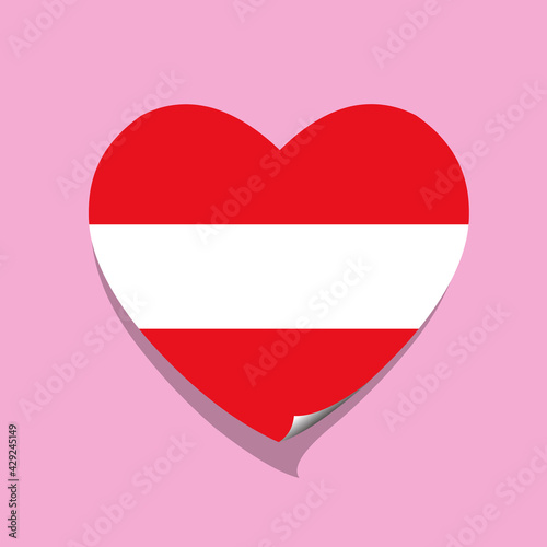 I love Austria flag heart Free Download I love Austria flag heart - GFXLoad