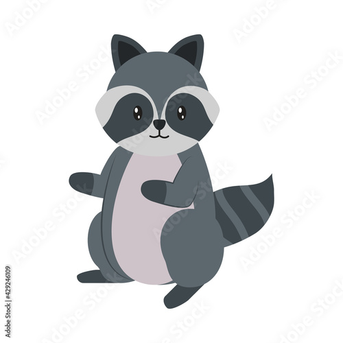 cute raccoon icon