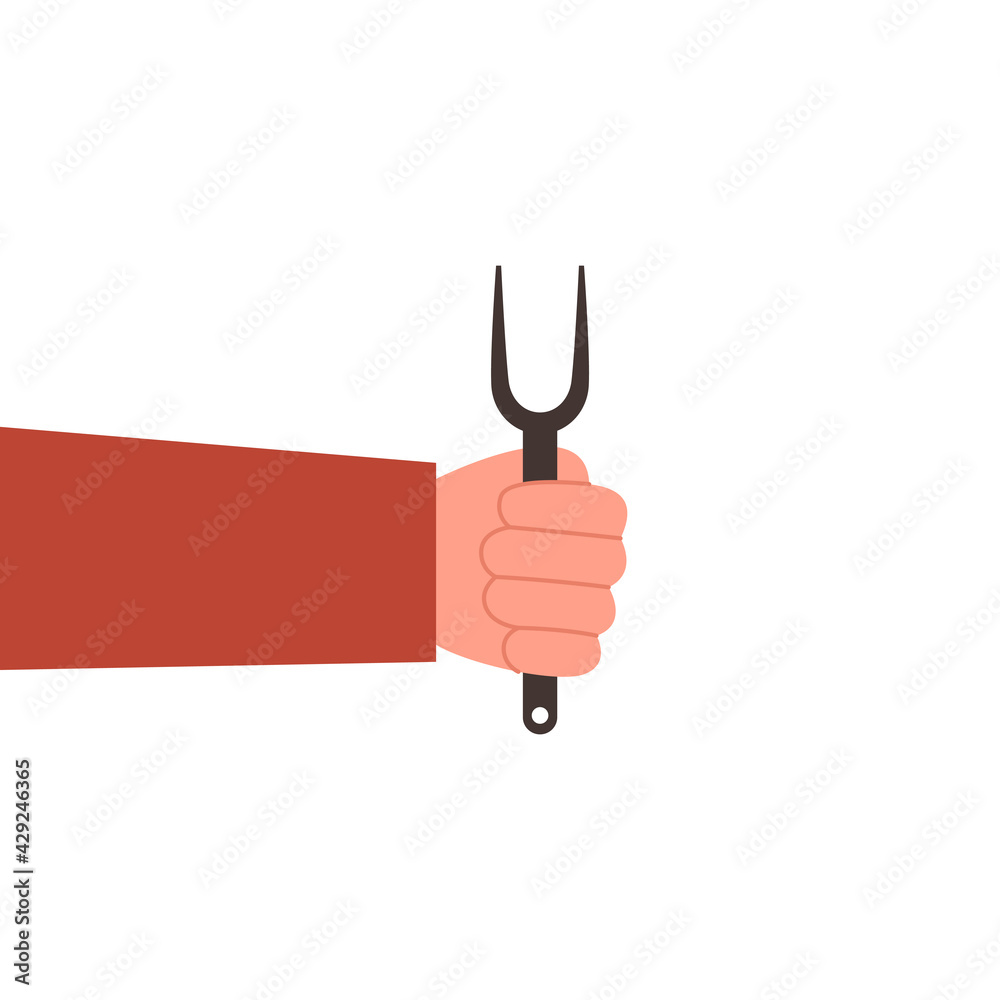 Fork icon vector illustration isolated on white background Fork icon vector illustration isolated on white background