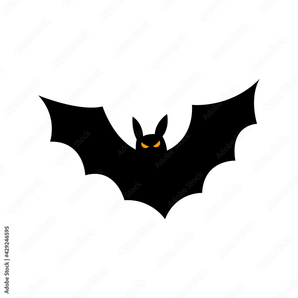 custom made wallpaper toronto digitalBat silhouette - Halloween vector illustration isolated on white background
