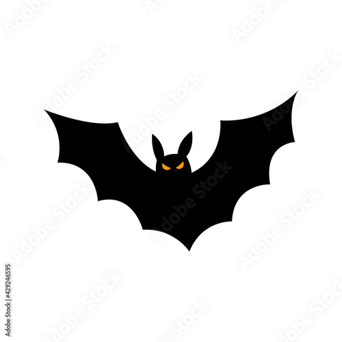 Wallpaper Mural Bat silhouette - Halloween vector illustration isolated on white background Torontodigital.ca