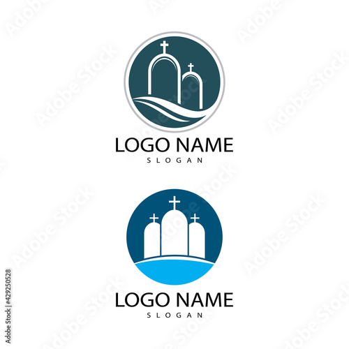 Grapes logo template vector icon illustration design
