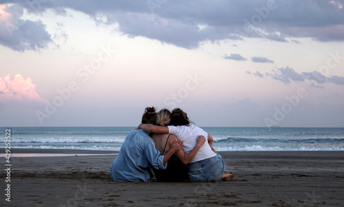 friends on the beach