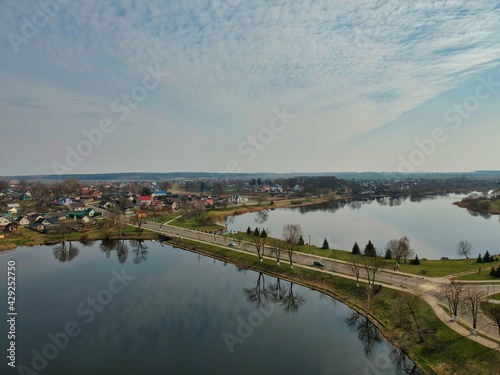 sunset over the river